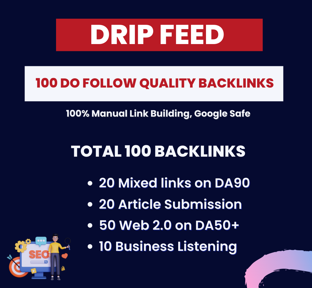 drip feed backlinks 100 seo high quality backlinks online buy