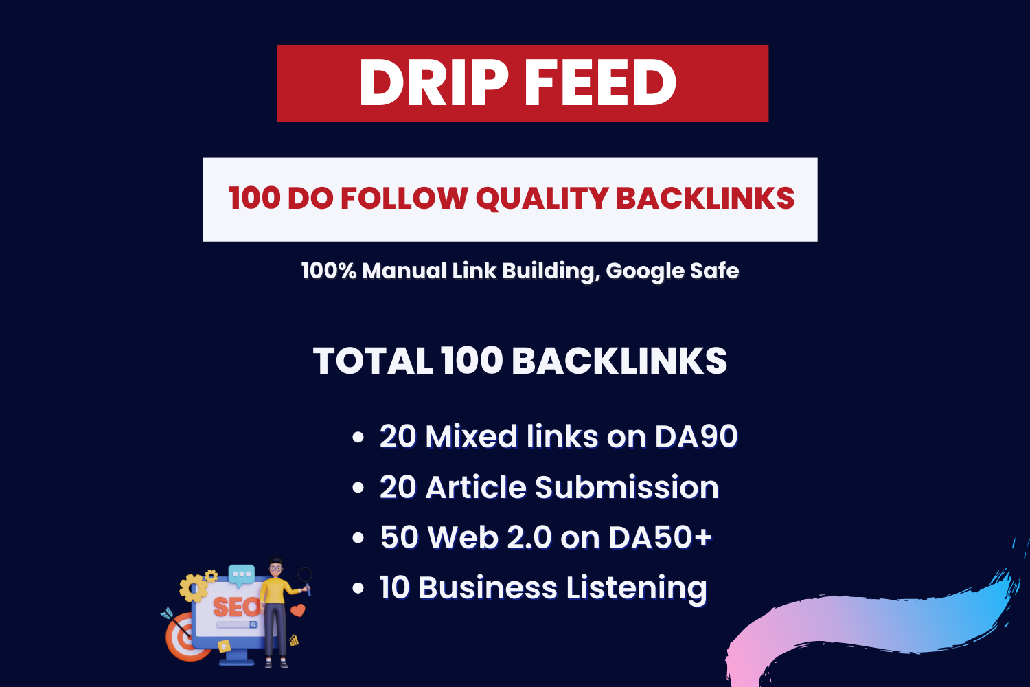 drip feed backlinks 100 seo high quality backlinks online buy